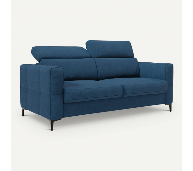 Gardenia Canapé Convertible Matelas H18 Cm Tissu Imperméable T02 198 Cm (mat. 140x197) Bleu