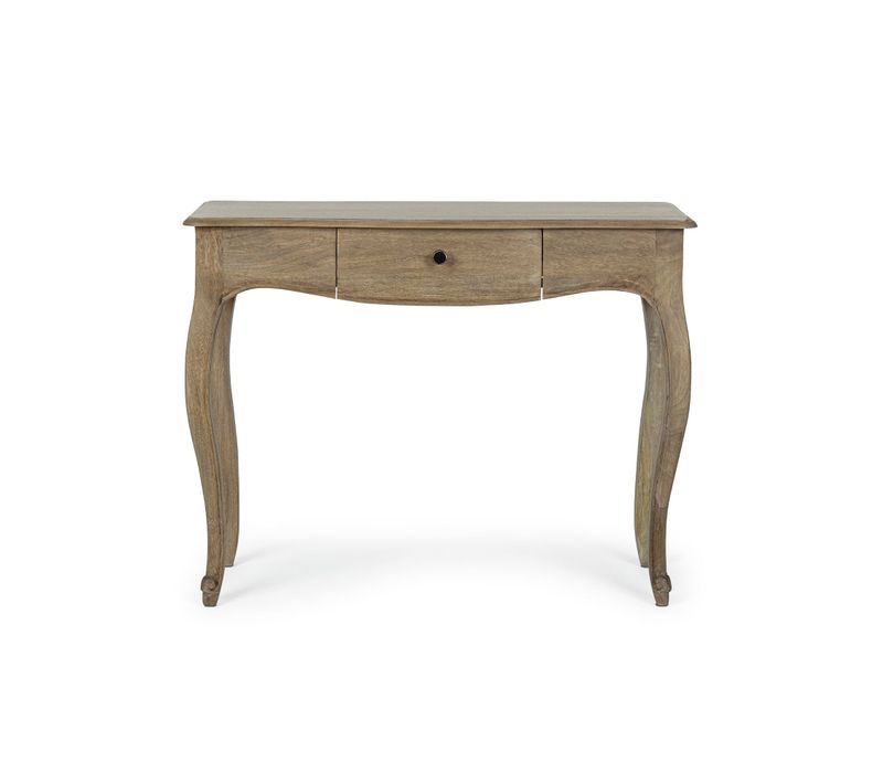 Console Classique En Bois De Manguier 1 Tiroir L100 - Grace