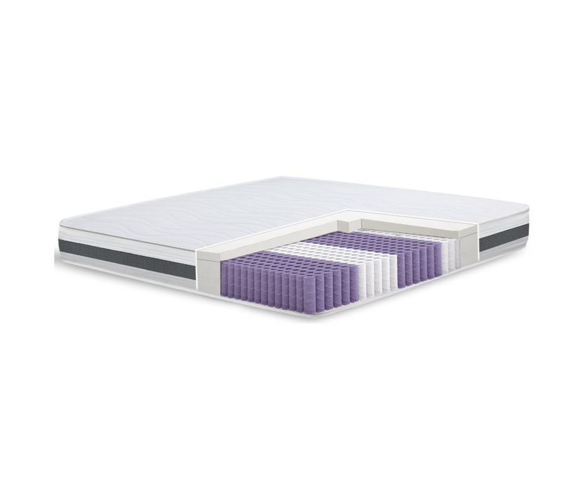 The White Stone Matelas à Ressorts Ensachés Et Mémoire 80x200 20 Cm