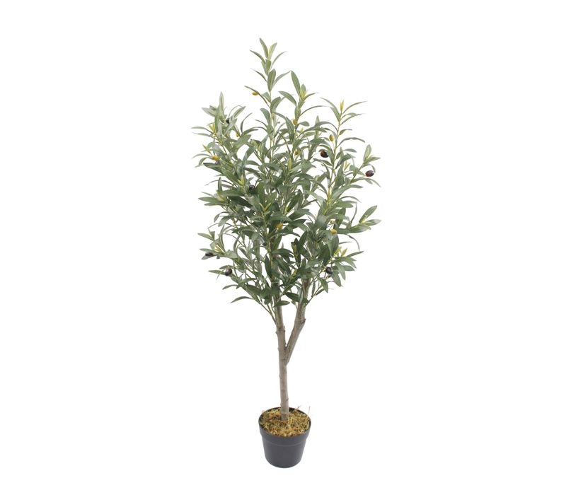 Plante Artificielle Olivier Thoka 120x35x35 Polyester Bois Vert Marron