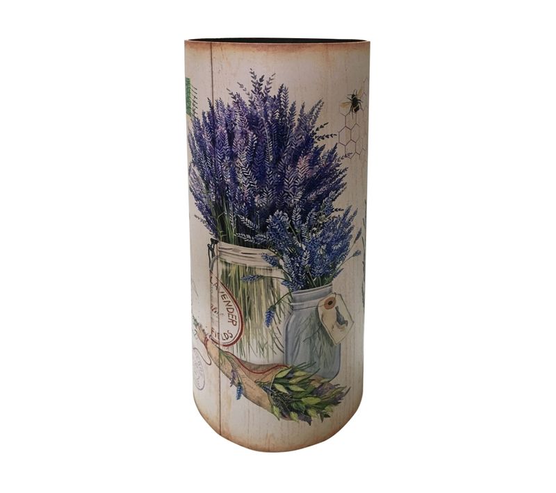 Porte-parapluies Mdf Canvas Beige Shabby Entrée 54x23x23