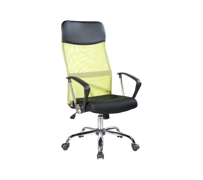 Fauteuil Chaise Ergonomique Noir Vert Bureau 113/123x57,5x58,5