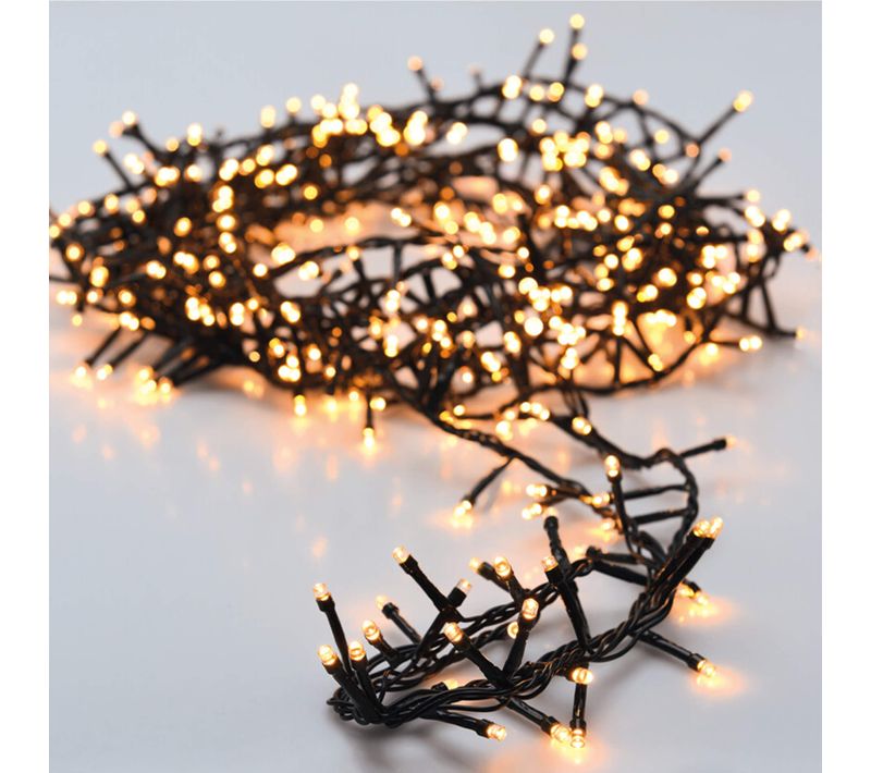 Guirlande Lumineuse Pour Sapin De Noël 20 Mt 1000 LED Blanc Chaud Pour Intérieur Extérieur