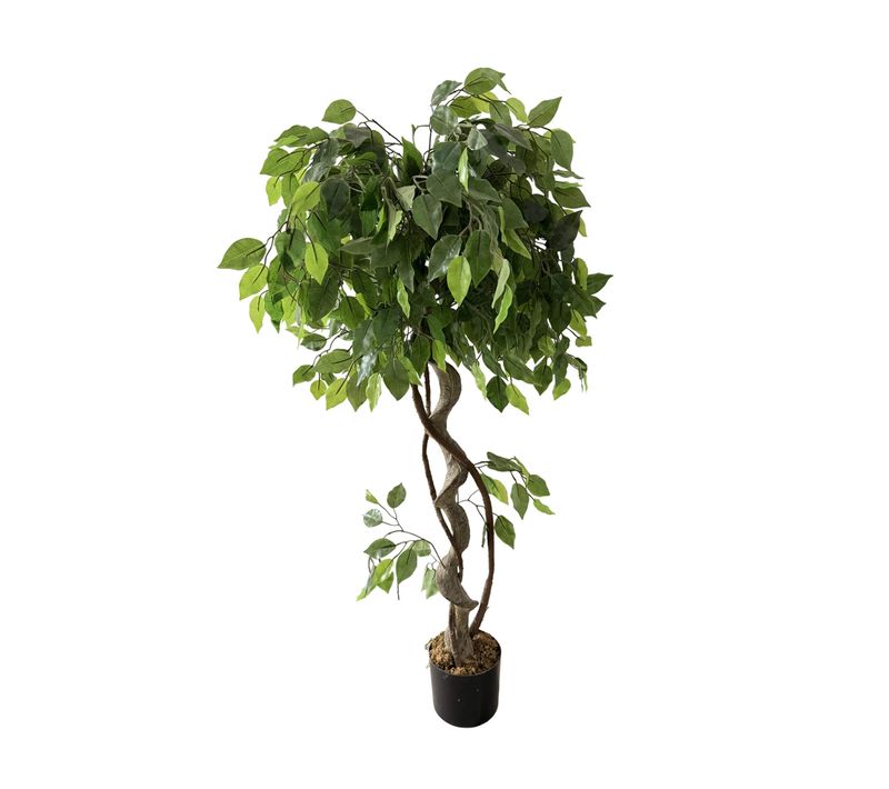 Plante Artificielle Ficus Akdem 120x40x40 Peva Polyéthylène Vert Marron
