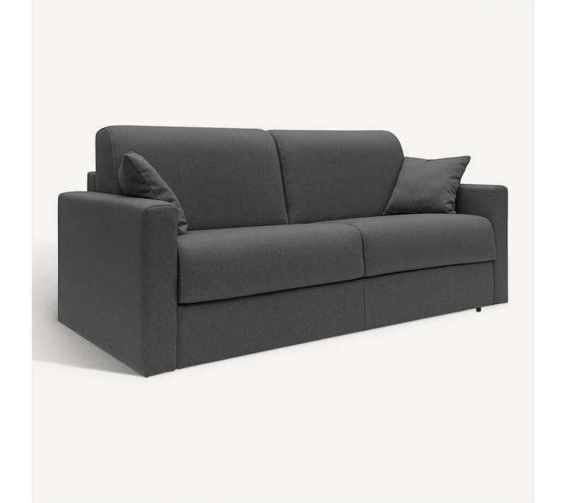 Chris Canapé Lit Convertible En Tissu Imperméable T13 206 Cm (mat. 160x197) Anthracite
