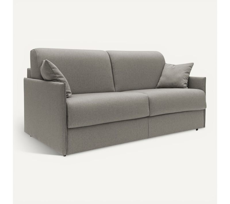 Evans Canapé Lit Convertible En Tissu Imperméable T13 189 Cm (mat. 160x197) Taupe