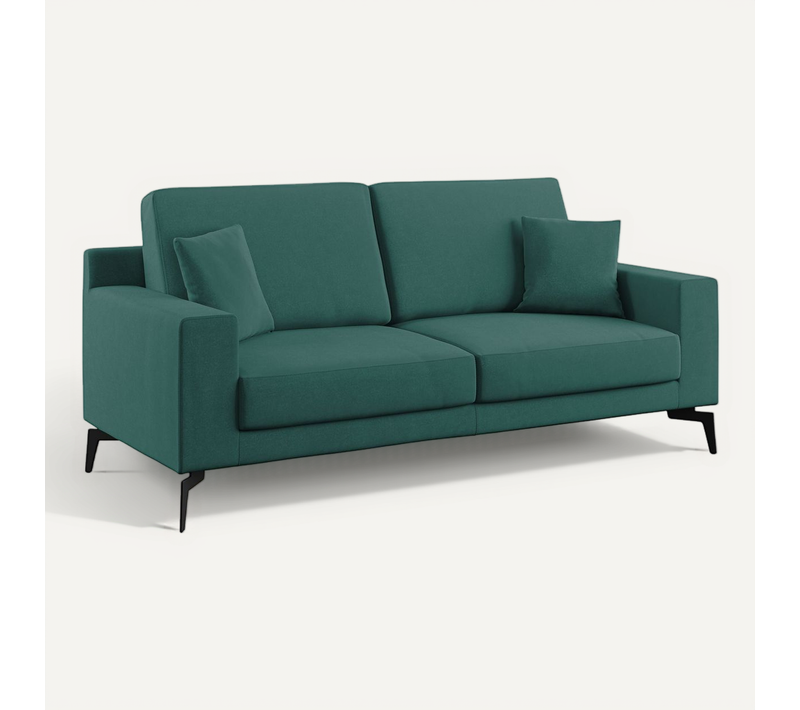 Prestige Canapé Moderne En Microfibre Détachable T11 146 Cm Bleu Canard