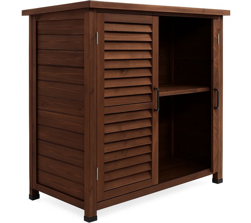 Arborea - Armoire De Jardin 87x96,5x46,5 Cm 2 Portes En Bois De Sapin Pour Outils