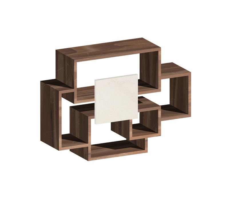 Sorrento - Etagère Murale En Bois Mélaminé 132x30xh75 Cm, Différentes Couleurs