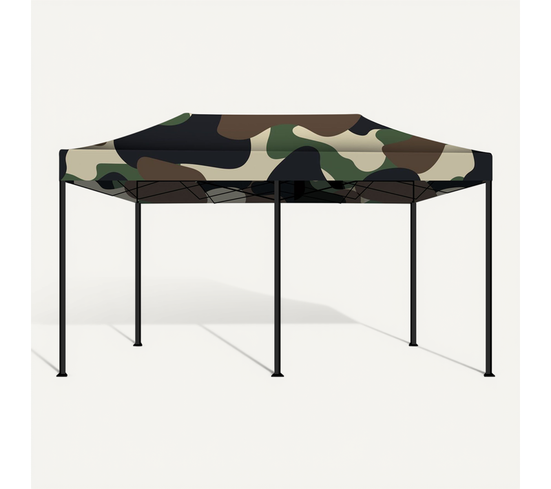 Kebon 3x6 - Gazebo De Jardin Pliable Camouflage