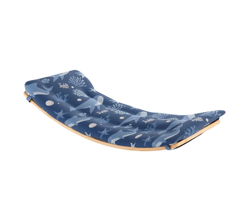 Wobly - Planche D'équilibre Montessori Avec Coussin Pour Enfants 3 Ans, 85x30 Cm En Bois