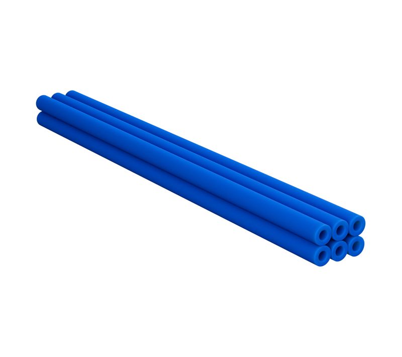Jumpoo - Lot De 6 Tubes En Mousse De Caoutchouc 80 Cm Pour Trampolines Ou Travaux De Bricolage Bleu