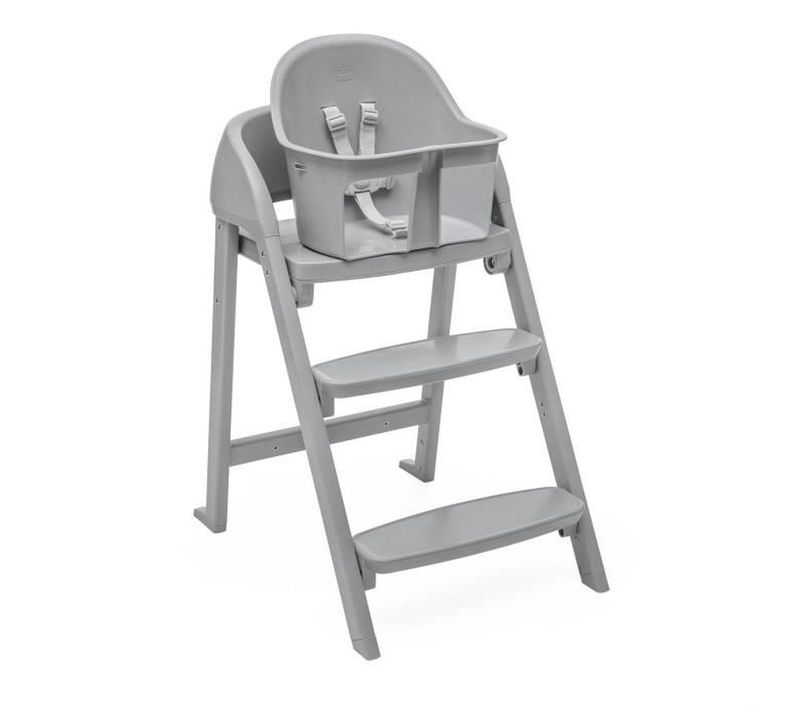 Chaise Haute Évolutive 3-en-1 Crescendo Lite — Pliable, Insert Bébé, Jusqu'à 110 Kg