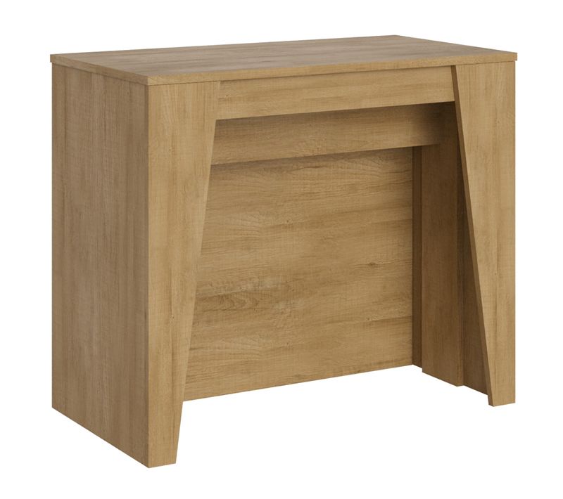 Console Extensible 90x48/296 Cm Bakari Chêne Nature