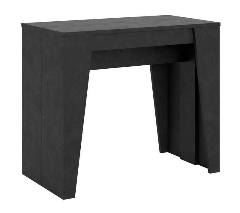 Console Extensible 90x48/204 Cm Anvar Small Anthracite Spatulé