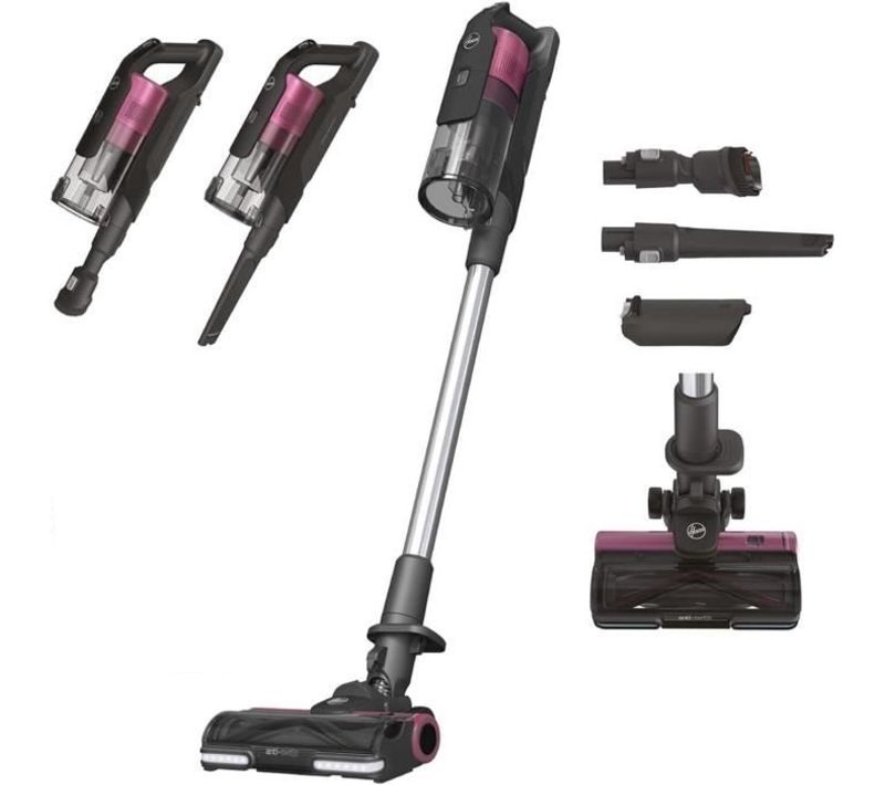 Aspirateur Balai Sans Fil - Hf920h - 65 Aw - 86 dBa - Ecran LED - Rose / Gris