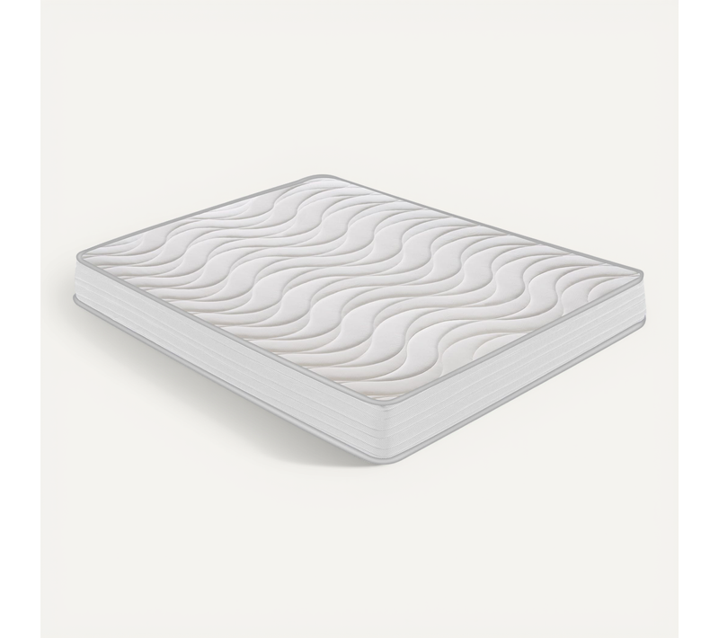 Matelas Mousse 200x200 CLEOLUX - Epaisseur 20 Cm - Réversible - Côté Été/hiver