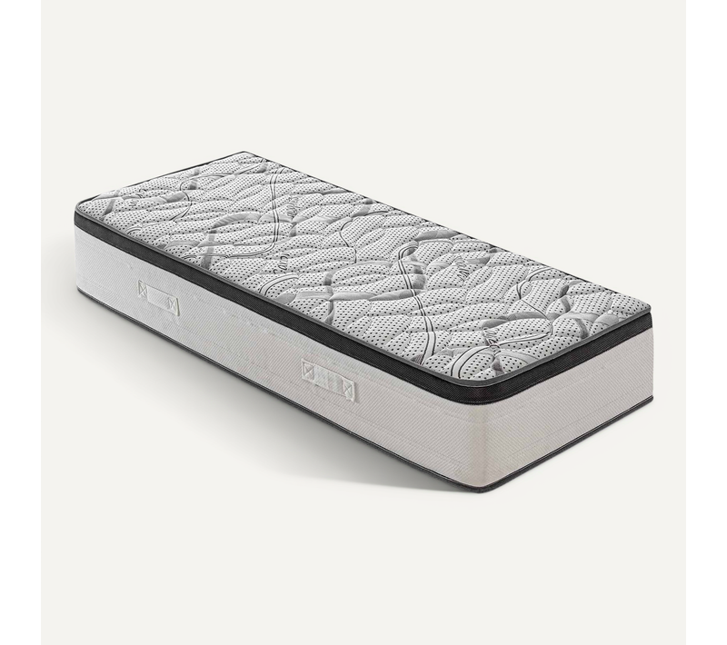 Matelas Mousse 80x200 Cm Deluxe - Epaisseur 20 Cm - Réversible - Côté Été/hiver