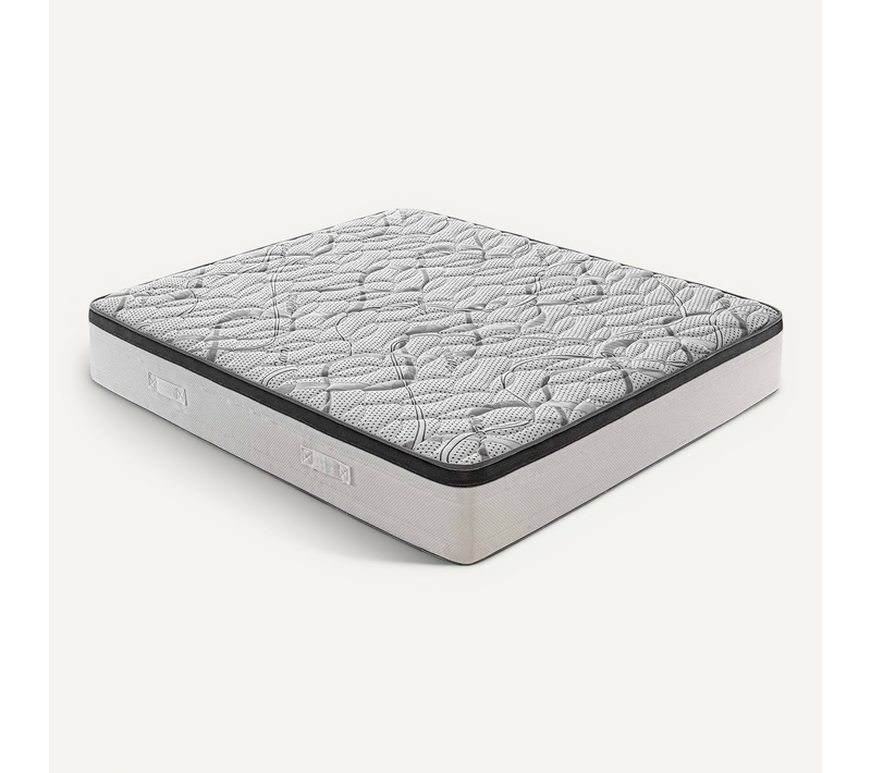 Matelas Mousse  140x190 Cm Deluxe - Epaisseur 25 Cm - Réversible - Côté Été/hiver