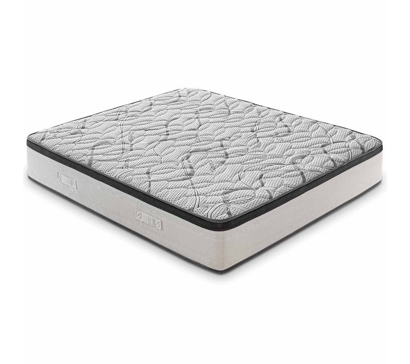 Matelas Mousse  140x200 Cm Deluxe - Epaisseur 25 Cm - Réversible - Côté Été/hiver