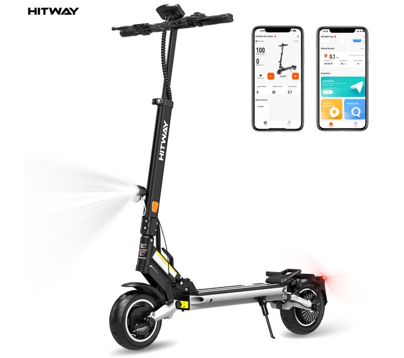 Trottinette Électrique Pliable - Pneus Gonflables 8,5" - App - Batterie 48v 15.6ah - Scooter H6