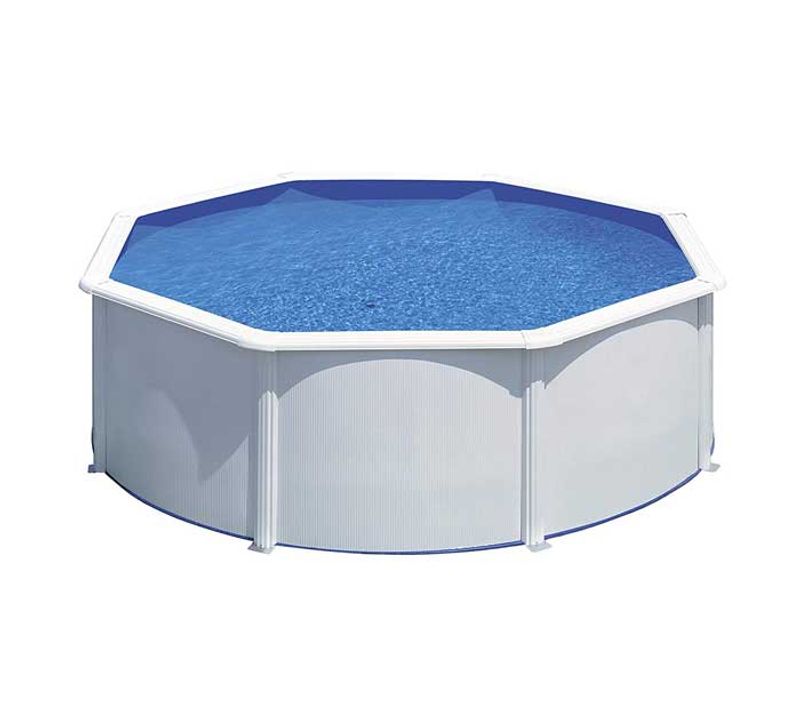 Piscine Acier Blanc Bora Bora Ronde 3,70 X 1,22 M