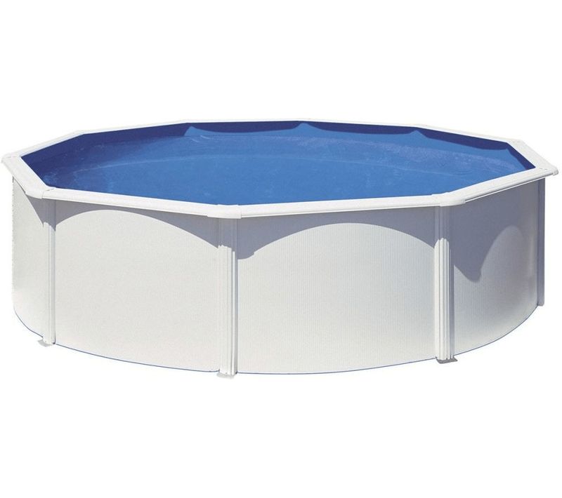 Piscine Acier Blanc Atlantis Ronde 4,80 X 1,32 M
