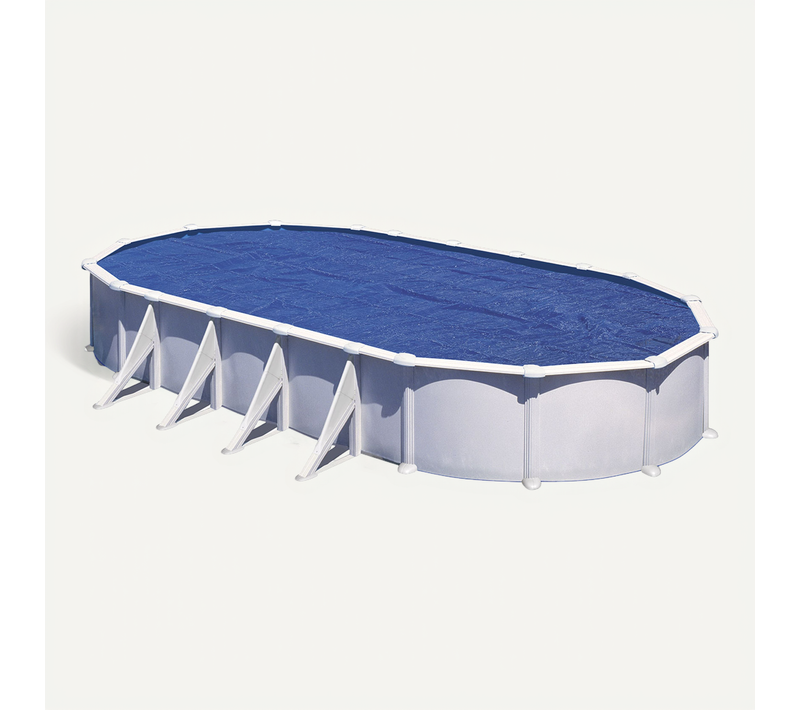 Bâche À Bulles 180 Microns Pour Piscine Acier Ovale 10,00 X 5,50 M