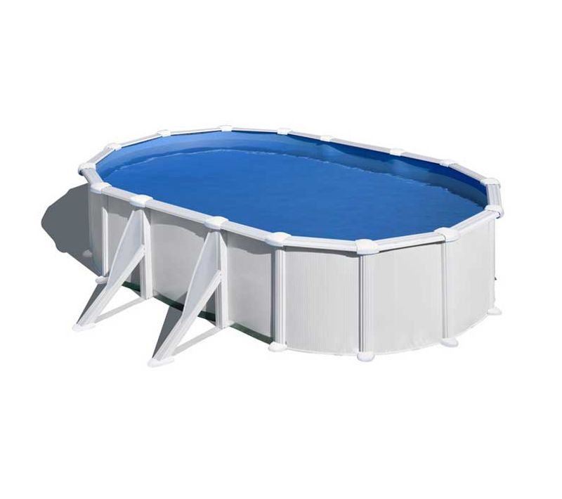 Piscine Acier Blanc Fidji Ovale 5,27 X 3,27 X 1,22 M