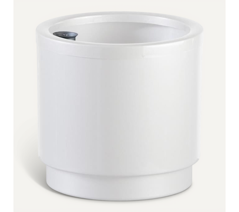 Pot De Fleurs À Réserve D'eau Hidrojardinera Ø26 Cm Blanc