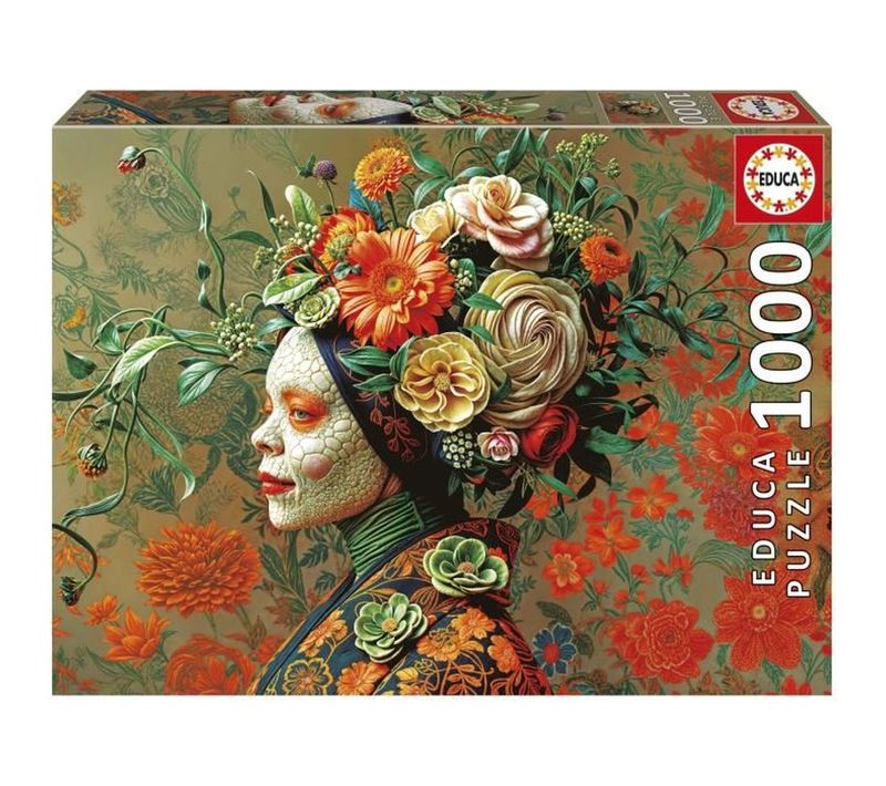 Puzzle 1000 Pièces Reine Lézard – Illustration Détaillée 48 X 68 Cm