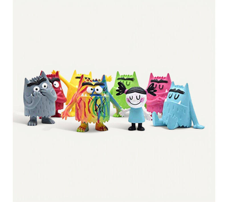 Ensemble Monstruo De Colores - 8 Figurines Émotionnelles Multicolores