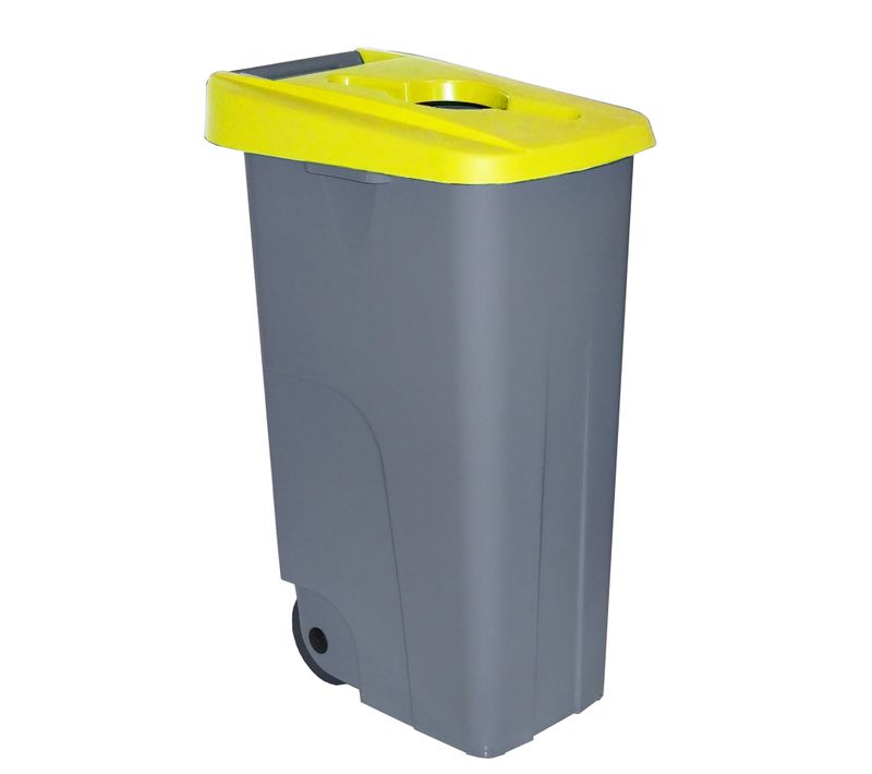 Conteneur Recyclage, 85 L, Jaune