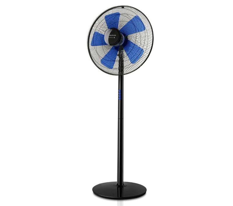 Ventilateur Sur Pied 45cm 60w 3 Vitesses Noir Boreal 16c Elegance