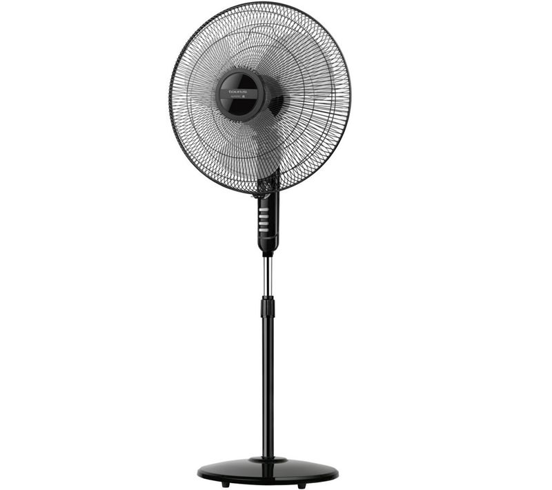 Ventilateur Sur Pied 40cm 45w 3 Vitesses Noir Bergen16cr