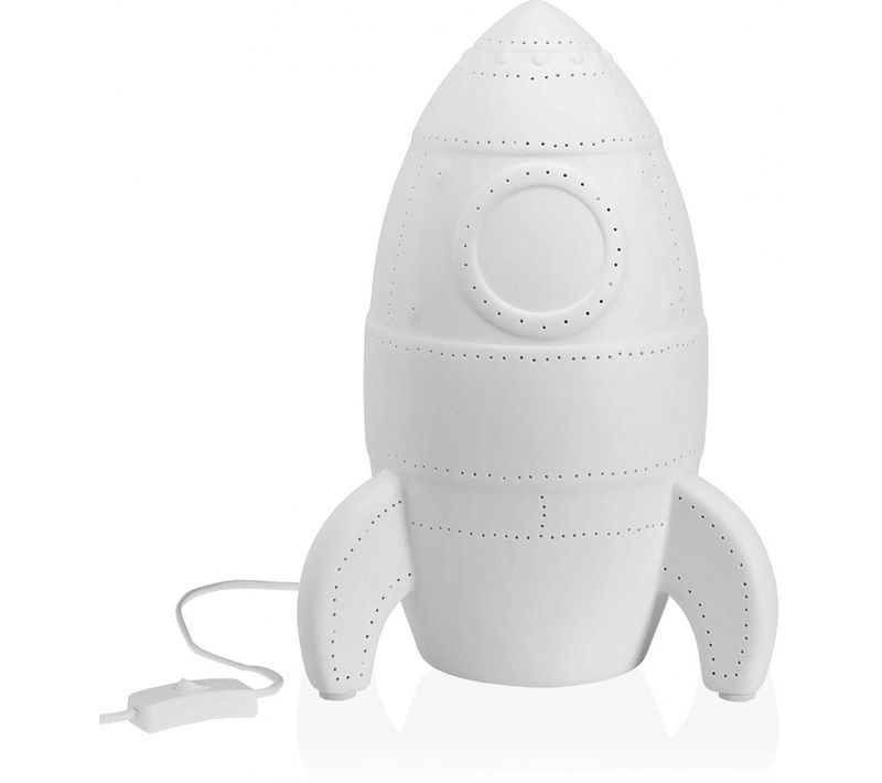Lampe À Poser En Porcelaine Fusée