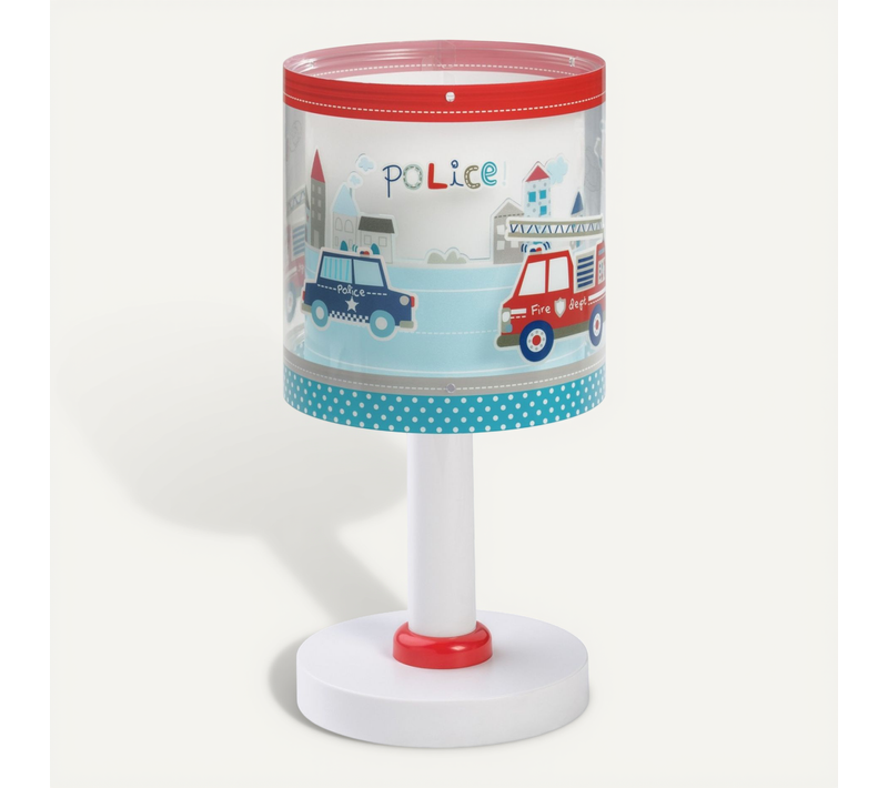 Lampe De Chevet Veilleuse LED Pour Enfants Police Et Pompiers