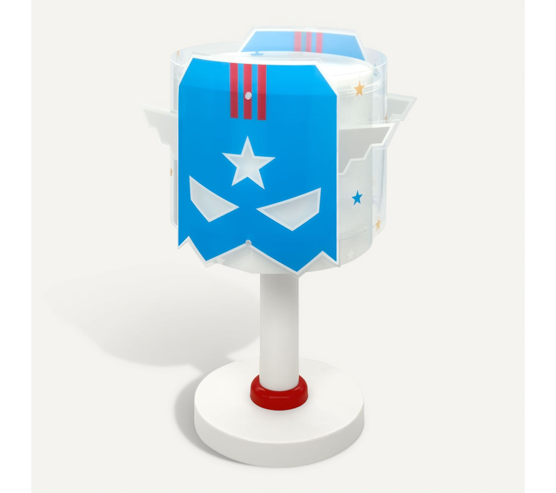 Lampe De Chevet Veilleuse LED Pour Enfant Blue Hero Super-héros