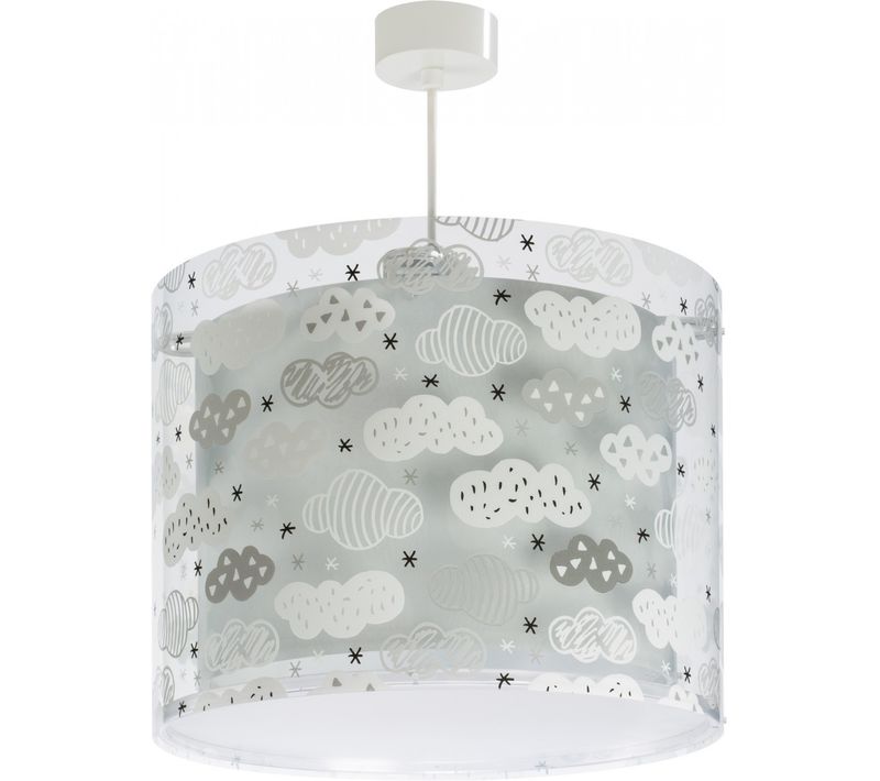 Lampe Suspension Enfant Clouds Nuages Gris