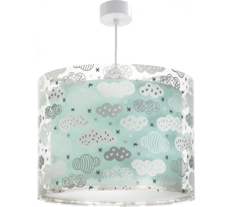 Lampe Suspension Enfant Clouds Nuages Vert