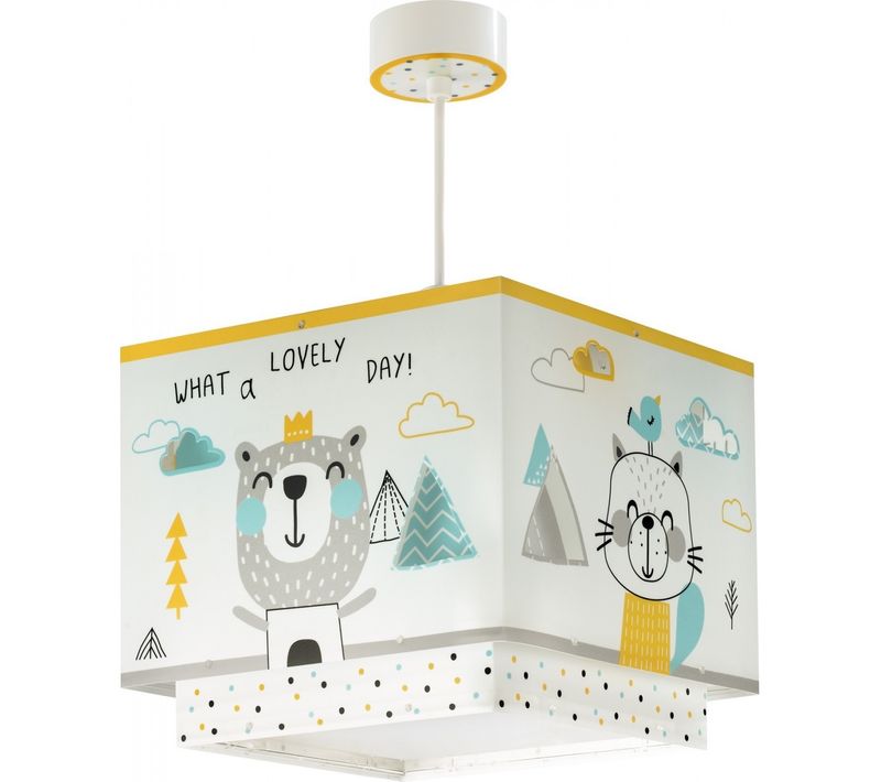 Lampe Suspension Enfant Hello Little Animaux