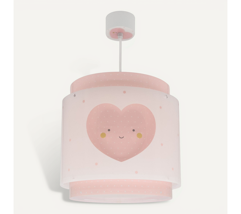 Lampe Suspension Enfant Baby Dreams Coeur Rose