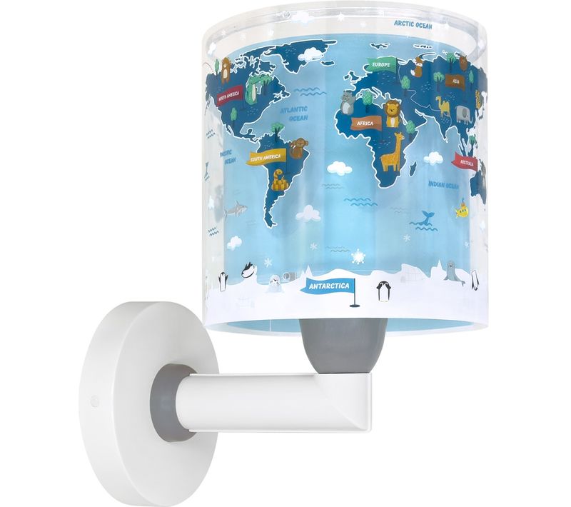 Applique Murale Pour Enfants Kids World Carte Du Monde