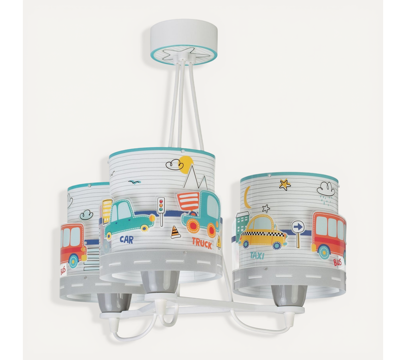 Suspension Pour Enfants à 3 Lampes Baby Travel Avions Et Voitures