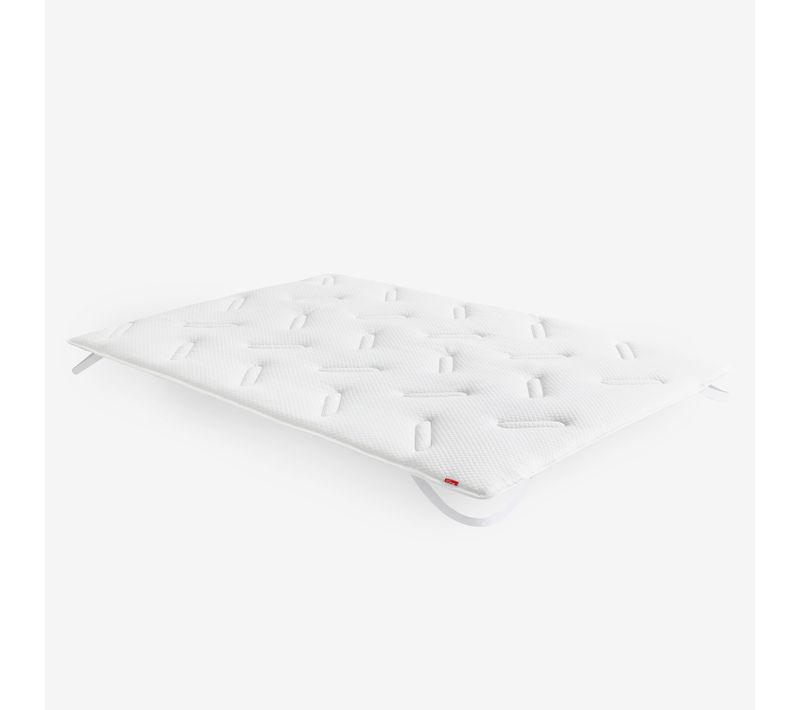 Surmatelas Viscoélastique Et Fibre 3cm Confort Ergonomique Et Fermeté Moyenne