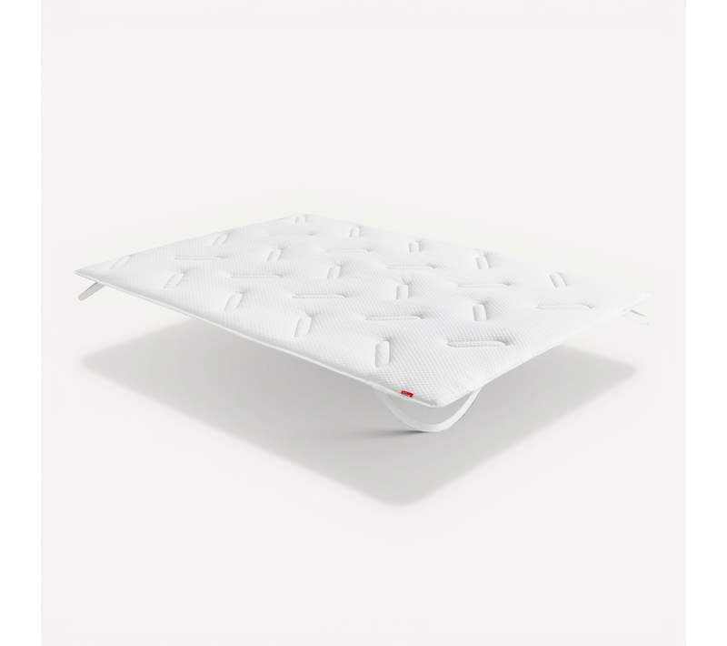 Surmatelas Viscoélastique Et Fibre 3cm Confort Ergonomique Et Fermeté Moyenne