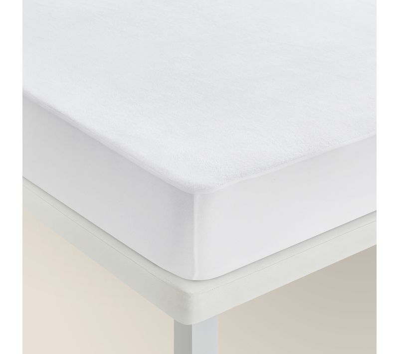Protège-matelas En Tissu Éponge Aloe Vera - 105 X 196 Cm