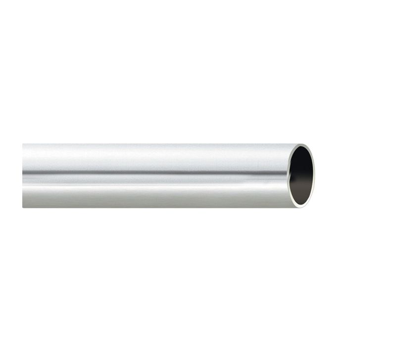 Tringle à Rideau Métal Diamètre 20 Mm - 150 Cm - Argent