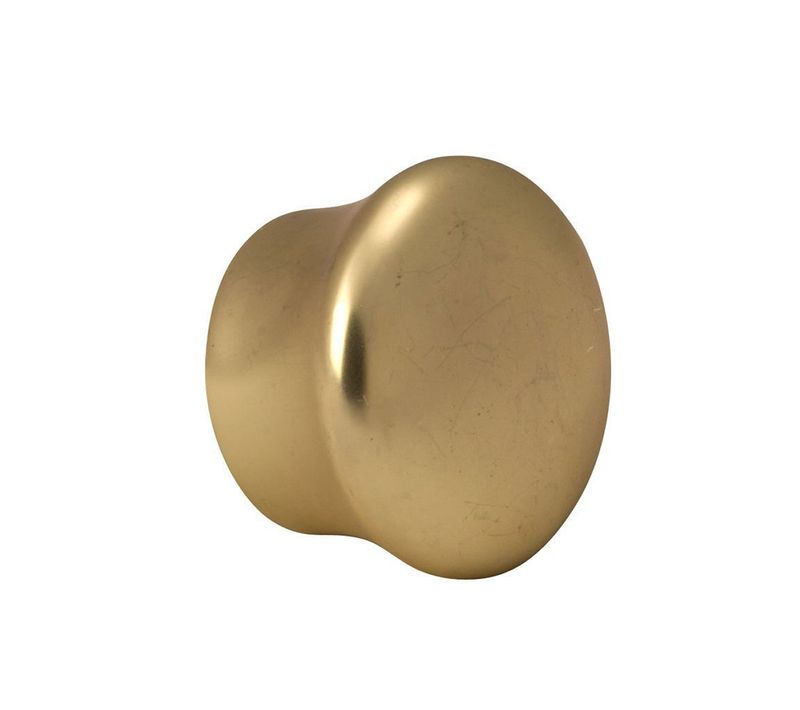 Paire D'embouts De Tringle En Forme De Bouchon - Diam. 20 Mm - Doré Mat
