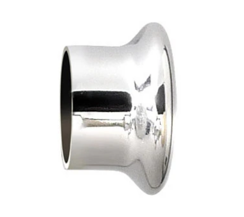 Paire D'embouts Chromé Pour Barre D. 28 Mm - Diam. 28 Mm - Argent